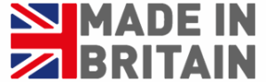 Made in Britain logo indicating UK manufacturing and craftsmanship grey small