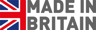 Made in Britain logo indicating UK manufacturing and craftsmanship grey