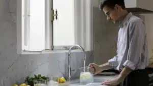 Quooker tap inside bespoke kitchen